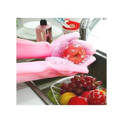 Reusable Gloves Pink 34x14.5cm