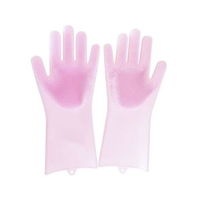 Pair Of Dishwashing Gloves Pink 30centimeter