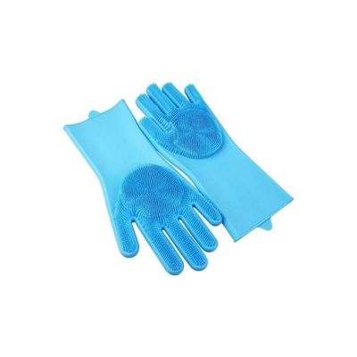 Pair Of Heat Resistant Gloves Blue