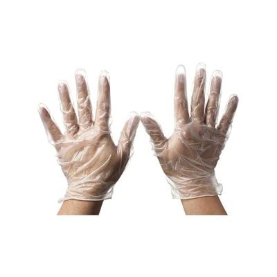 100-Piece Safehands Protective Glove Set Clear