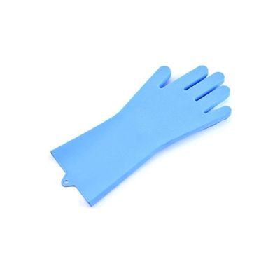 Dishwashing Gloves Scrubber Blue 35.5x16x2centimeter