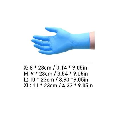 Pack Of 100 Disposable Gloves Sky blue XL