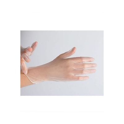 50-Piece Disposable Anti-Static Plastic Gloves Clear