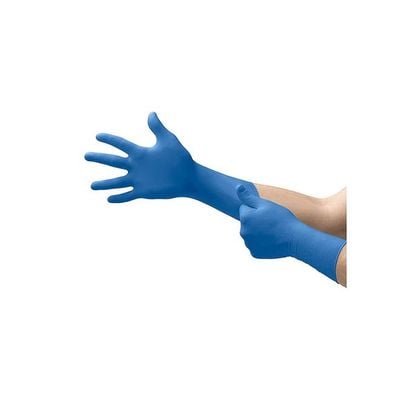 100-Piece Disposable Nitrile Gloves Set Blue XL