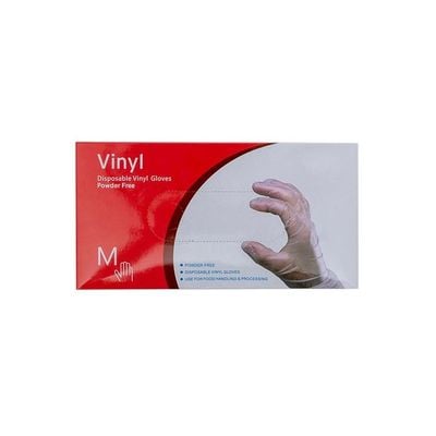 70-Piece Disposable Vinyl Gloves Transparent