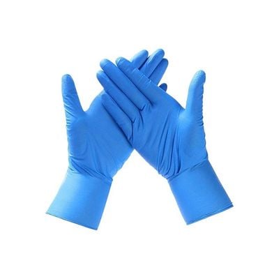 100-Piece Nitrile Gloves Blue Large