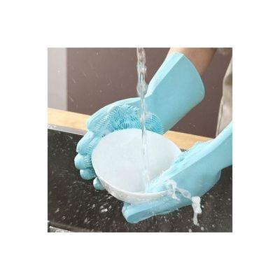 Kitchen Dishwashing Gloves Blue 15—2—35centimeter