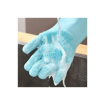 Kitchen Dishwashing Gloves Blue 15—2—35centimeter