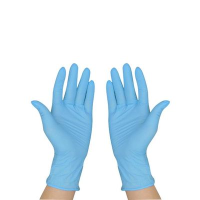 100-Piece Disposable Protective Multifunctional Gloves Light Blue 0.344kg