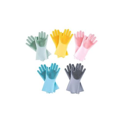 Dishwashing Cleaning Gloves Yellow 25.00x4.00x16.00centimeter