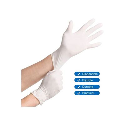 Disposable Latex Gloves White 22x6.80x12centimeter