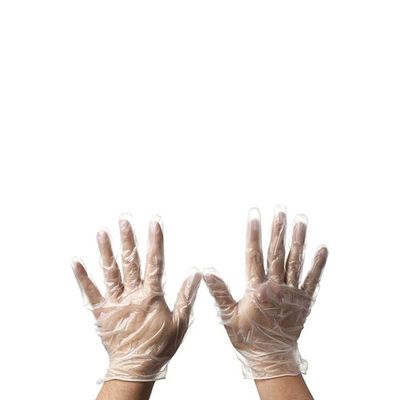 100-Piece Disposable Vinyl Hand Gloves Clear S