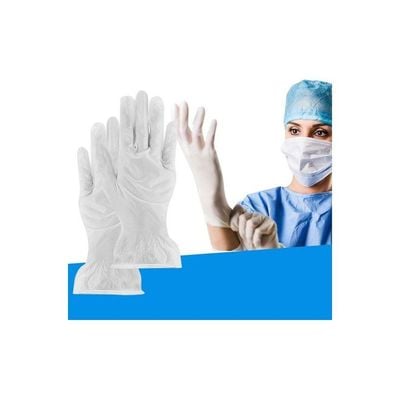 100-Piece Disposable Anti-Static Gloves Clear