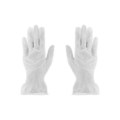 100-Piece Disposable Anti-Static Gloves Clear