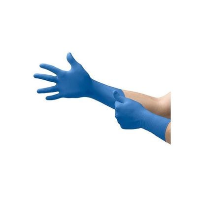 100-Piece Disposable Powder Free Nitrile Gloves Blue L