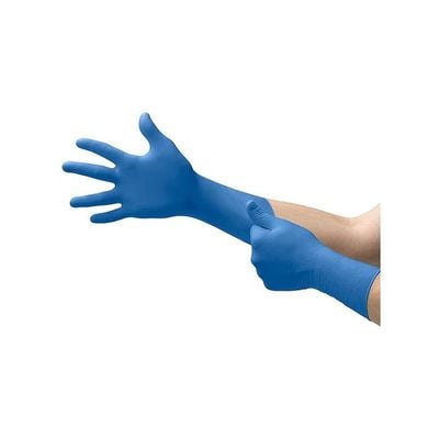 100-Piece Disposable Powder Free Nitrile Gloves Blue L