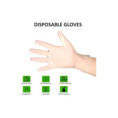 100-Piece Disposable Gloves Set Clear XLcentimeter