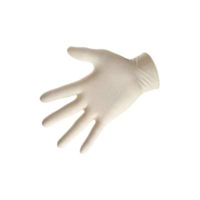 100-Piece Disposable Latex Examination Gloves White XL