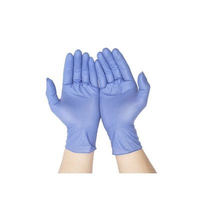 Pair Of 50 Powder-Free Sterile Food Grade Disposable Gloves Purple XL