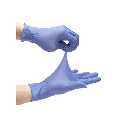 Pair Of 50 Powder-Free Sterile Food Grade Disposable Gloves Purple XL