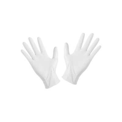 100-Piece Disposable Latex Hand Gloves White 22x6.80x12centimeter