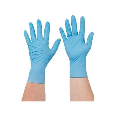 100-Piece Disposable Nitrile Gloves Blue S