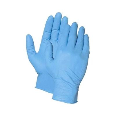 100-Piece Disposable Nitrile Gloves Blue S