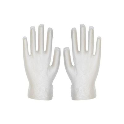 100-Piece Disposable Gloves White 20centimeter