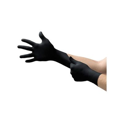 100-Piece Disposable Nitrile Gloves Set Black M