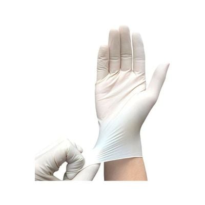 Disposable Latex Gloves White 22x6.80x12centimeter