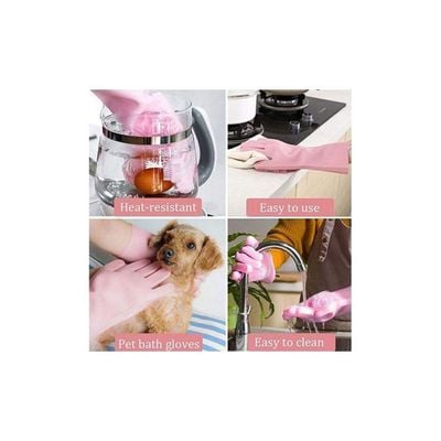 Waterproof Dishwashing Gloves Pink