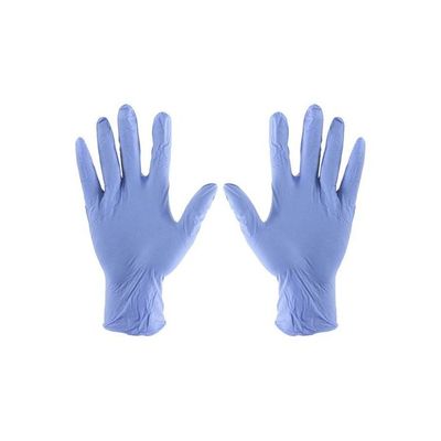 50-Piece Latex Disposable Gloves Purple S