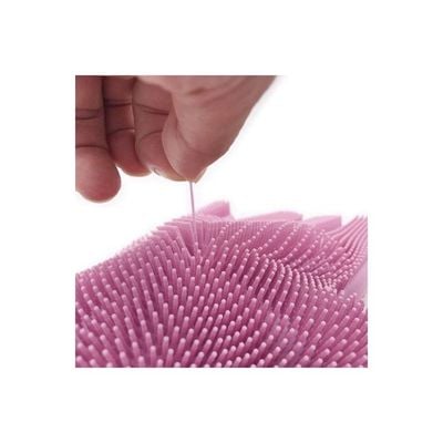 Anti-slip Heat Resistant Cleaning Gloves Pink 34centimeter