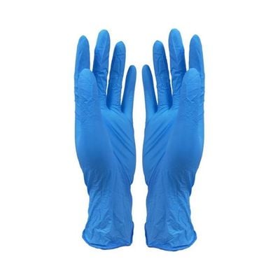 Pair Of 50 Disposable Latex Gloves Blue