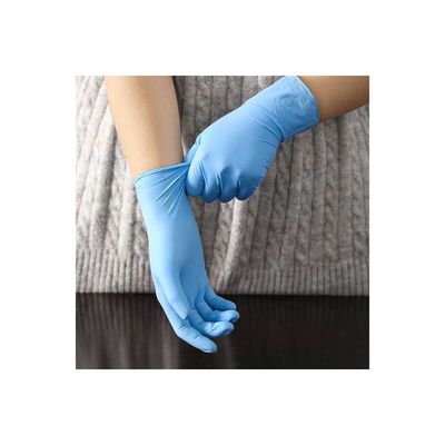 50-Piece Disposable Gloves Blue 11cm