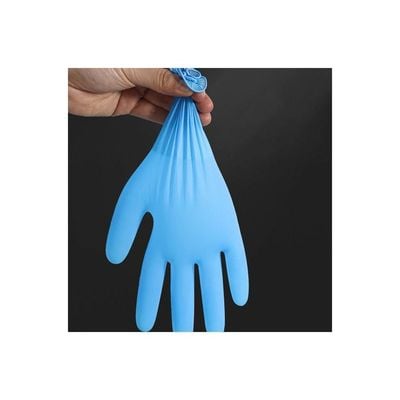 50-Piece Disposable Gloves Blue 11cm