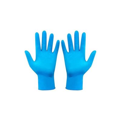 Pack Of 50 Convenient Laboratory Inspection Gloves Blue 22x5x10centimeter