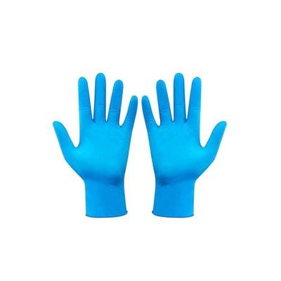 Portable Waterproof Anti-Slip Single Use Nitrile Glove Blue