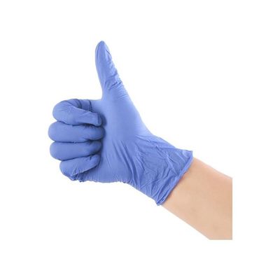 50-Piece Latex Disposable Gloves Purple XL