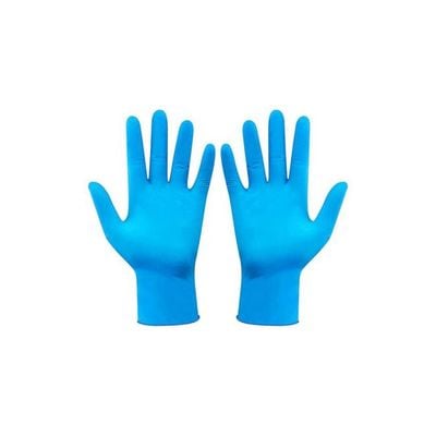 50-Pair Disposable Hand Gloves Blue