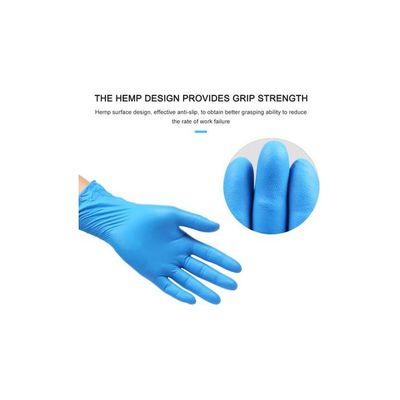 Pack Of 50 Disposable Gloves Blue 18centimeter