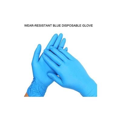 Pack Of 50 Disposable Gloves Blue 18centimeter