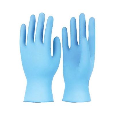 100-Piece Nitrile Disposable Gloves Blue 240millimeter