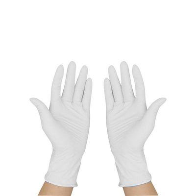 100-Piece Disposable Protective Multifunctional Gloves White 0.5kg