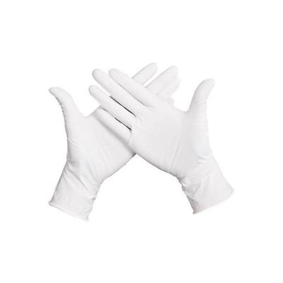 50-Piece Disposable Rubber Gloves White S