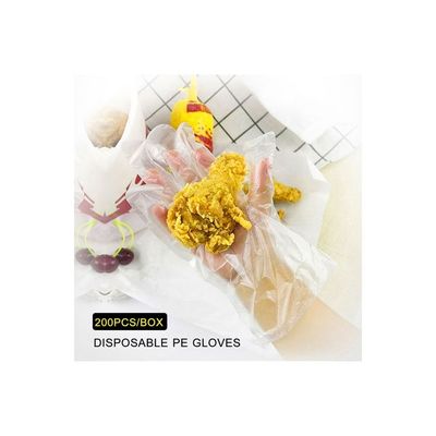 200-Piece Disposable Gloves Transparent