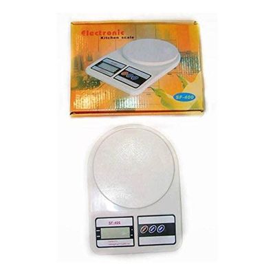 Electronic Digital Kitchen Scale White 10kg