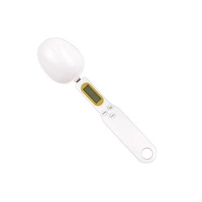 LCD Display Electronic Measuring Spoon White