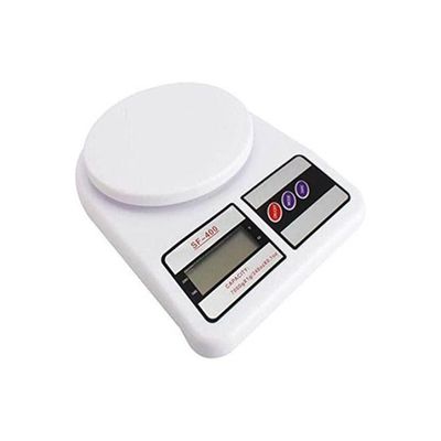 Digital Electronic Kitchen Scale White 10kg