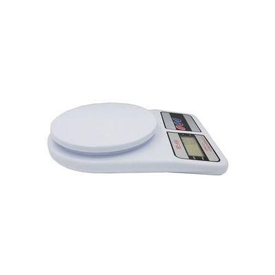 Digital Kitchen Scale Up to 10 KG White 24.5x3.5x17cm